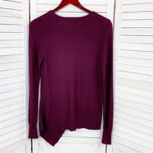 The Limited Sweater Asymmetrical Hem Pullover Tunic Maroon Size Small - Picture 8 of 12